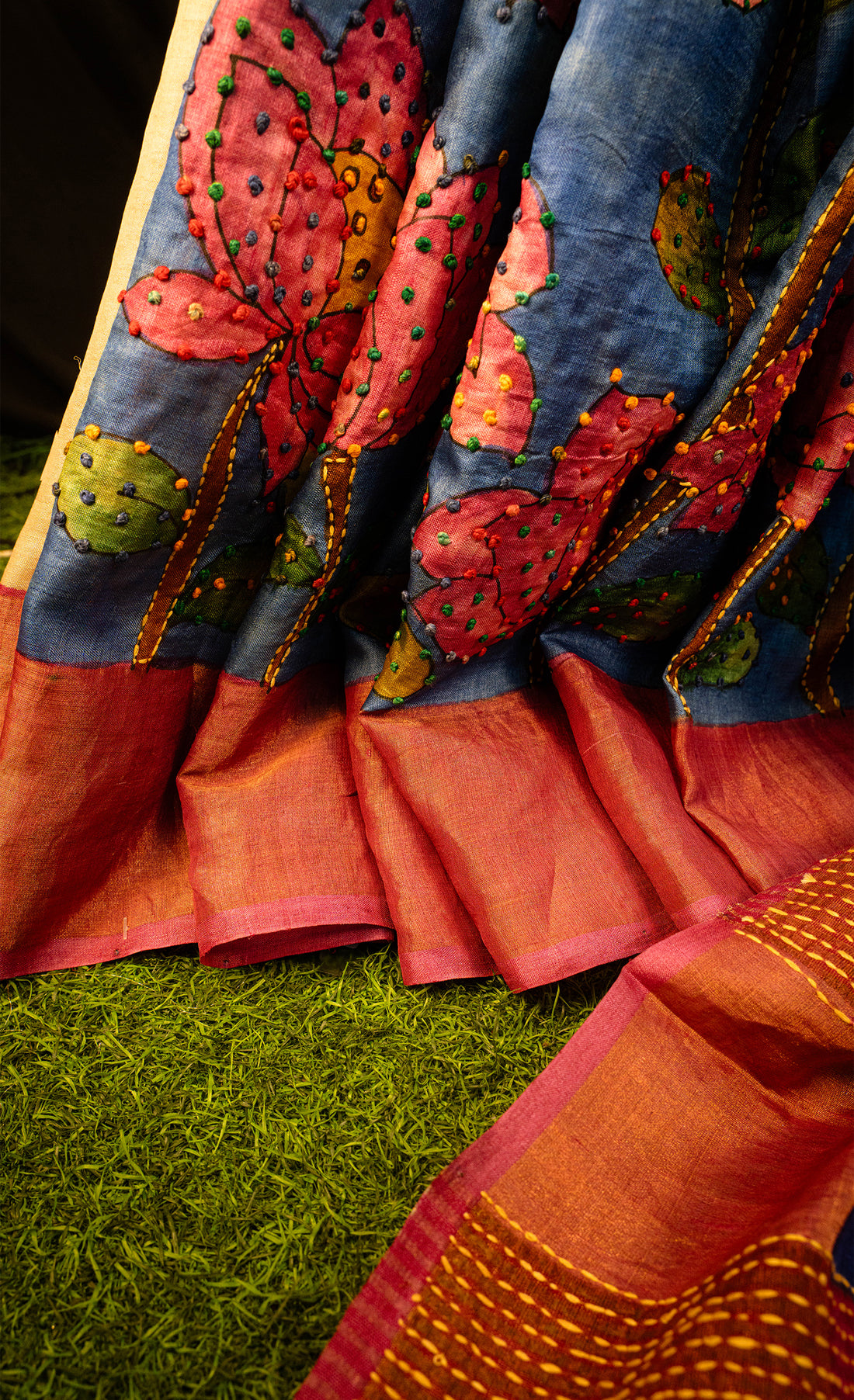 Tussar kanta work